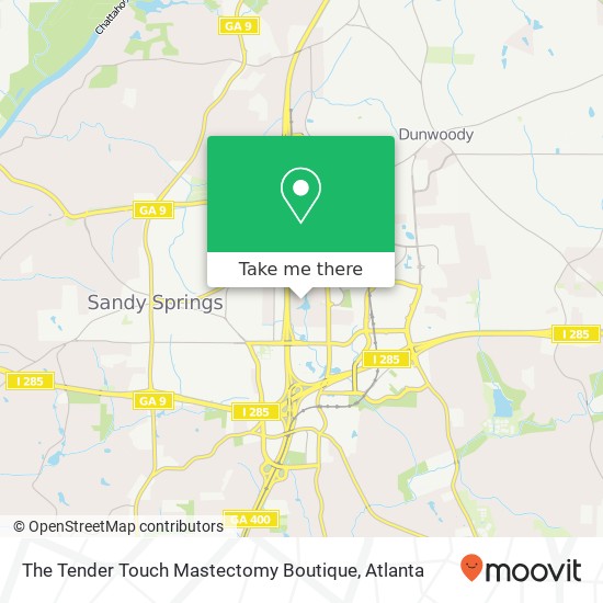 The Tender Touch Mastectomy Boutique map