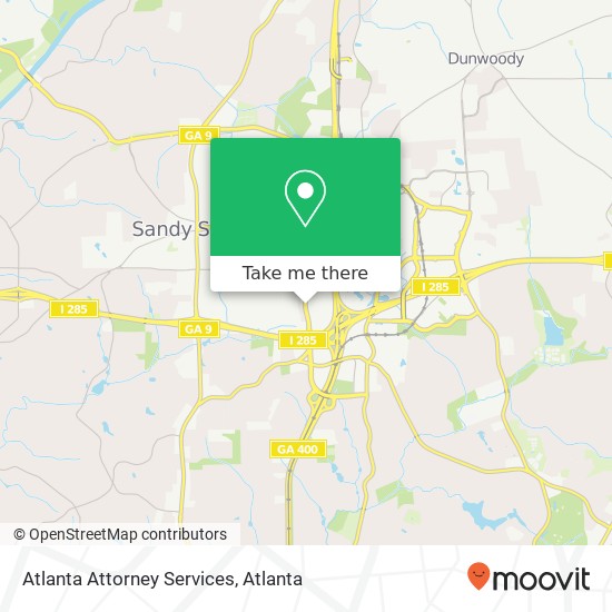 Atlanta Attorney Services map