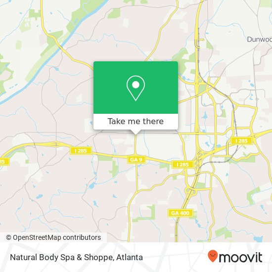 Mapa de Natural Body Spa & Shoppe