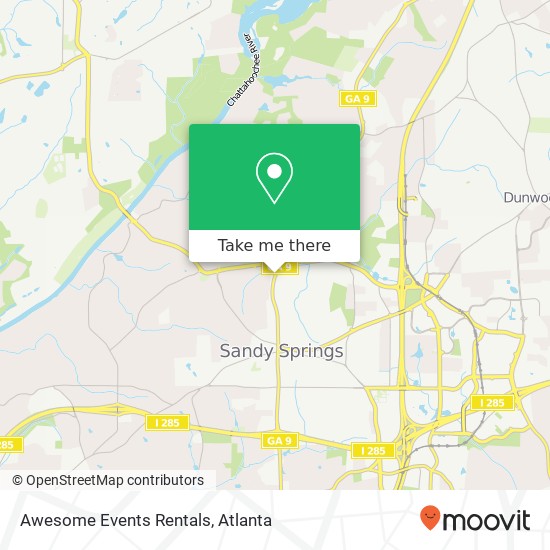 Awesome Events Rentals map