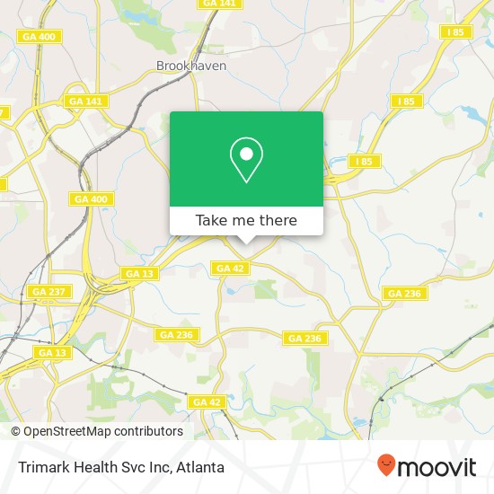 Trimark Health Svc Inc map