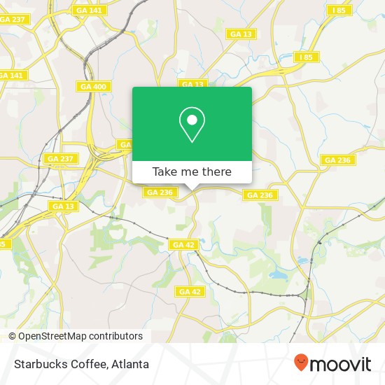 Starbucks Coffee map