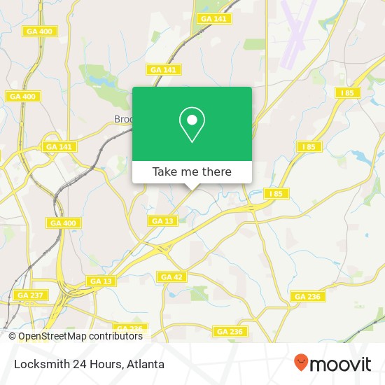 Mapa de Locksmith 24 Hours