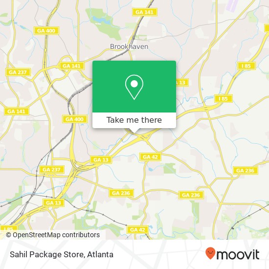 Mapa de Sahil Package Store