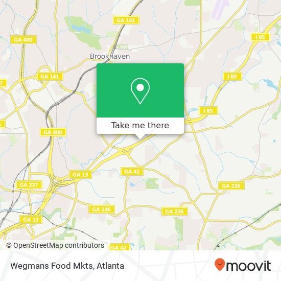 Wegmans Food Mkts map