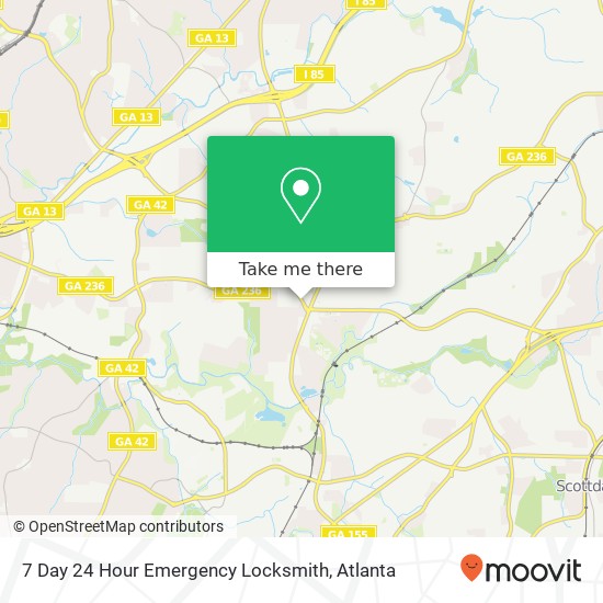 Mapa de 7 Day 24 Hour Emergency Locksmith