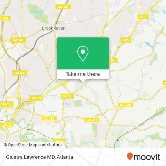 Giustra Lawrence MD map