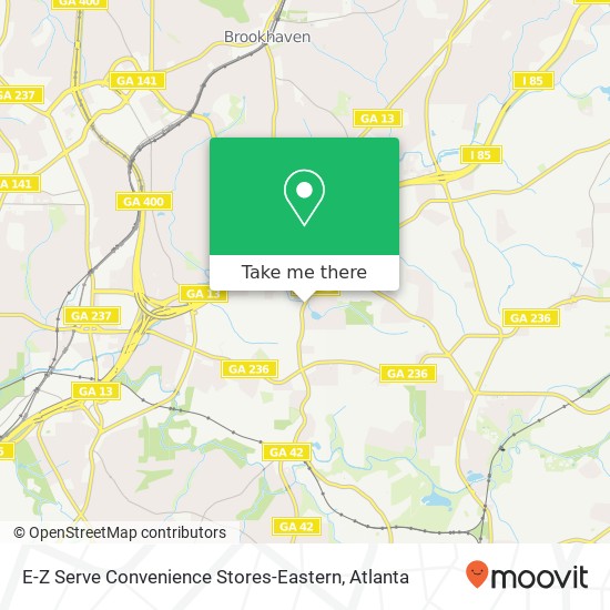 Mapa de E-Z Serve Convenience Stores-Eastern