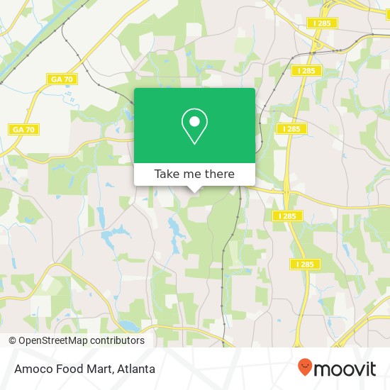 Mapa de Amoco Food Mart