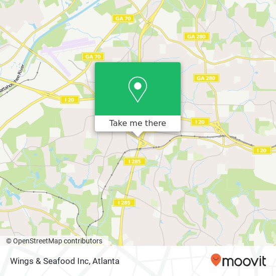 Mapa de Wings & Seafood Inc