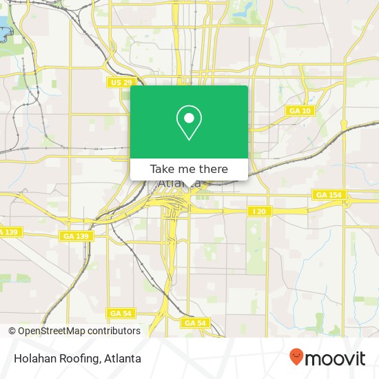 Holahan Roofing map