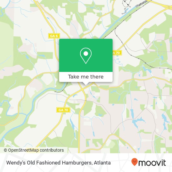 Mapa de Wendy's Old Fashioned Hamburgers