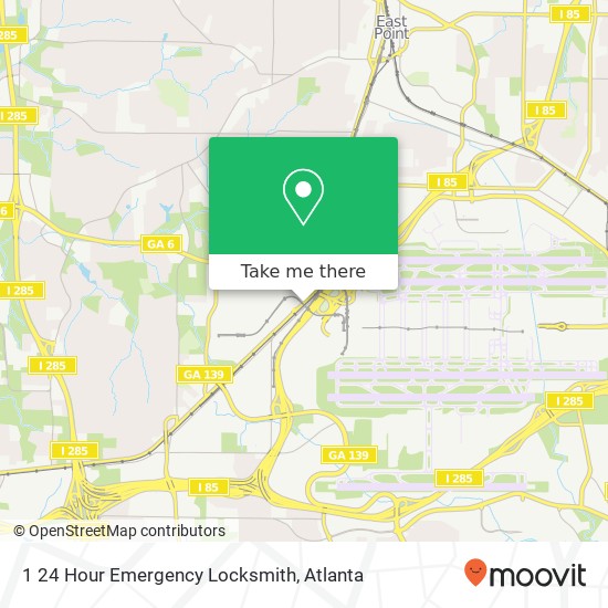 Mapa de 1 24 Hour Emergency Locksmith