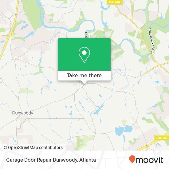 Garage Door Repair Dunwoody map