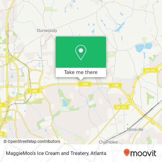 MaggieMoo's Ice Cream and Treatery map