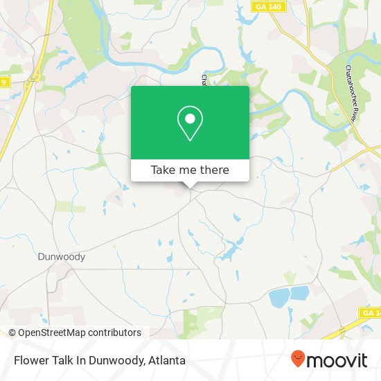 Flower Talk In Dunwoody map