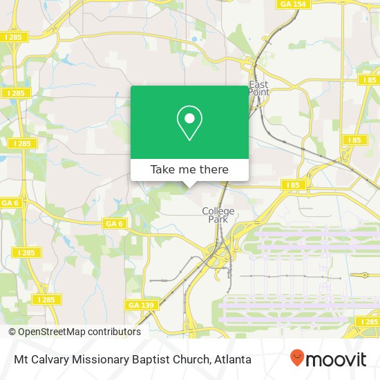 Mt Calvary Missionary Baptist Church map