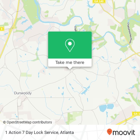 Mapa de 1 Action 7 Day Lock Service