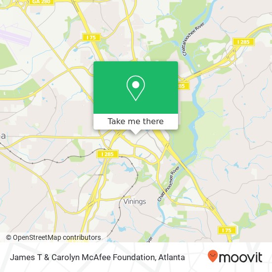 Mapa de James T & Carolyn McAfee Foundation