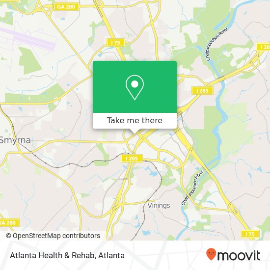 Atlanta Health & Rehab map