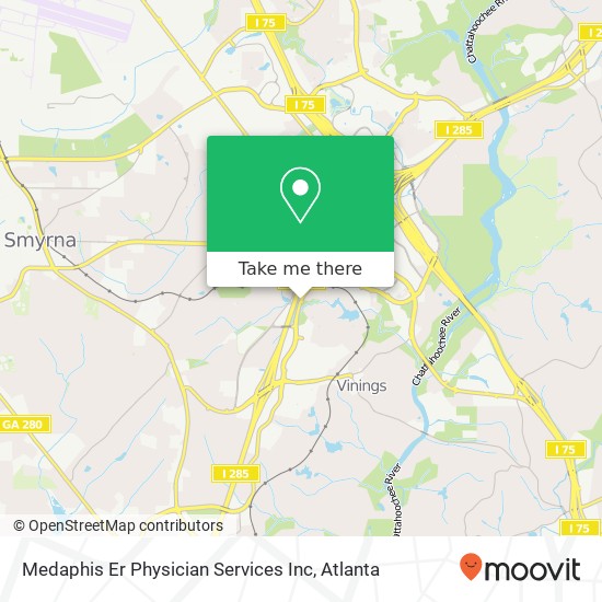 Medaphis Er Physician Services Inc map