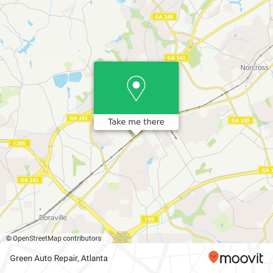 Green Auto Repair map