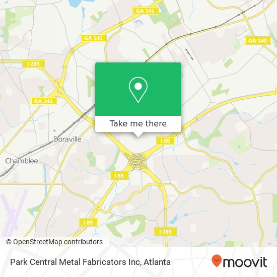 Mapa de Park Central Metal Fabricators Inc