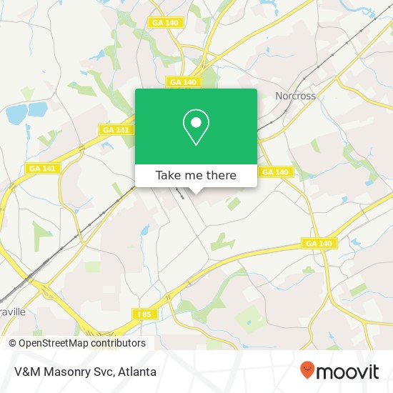 V&M Masonry Svc map