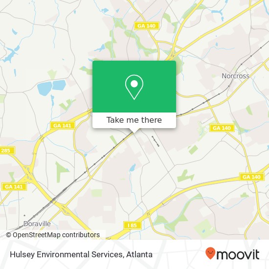 Hulsey Environmental Services map