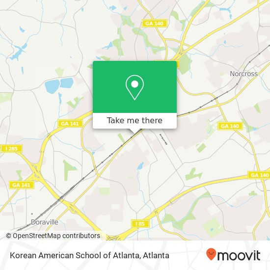 Korean American School of Atlanta map