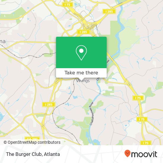 The Burger Club map