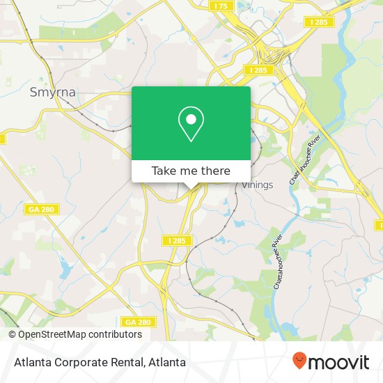 Mapa de Atlanta Corporate Rental