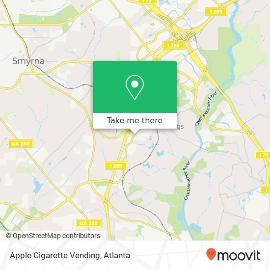 Mapa de Apple Cigarette Vending