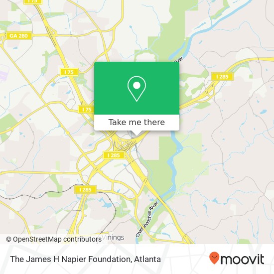 The James H Napier Foundation map