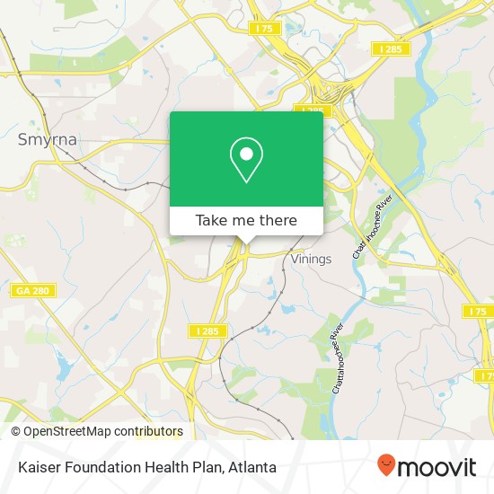 Mapa de Kaiser Foundation Health Plan