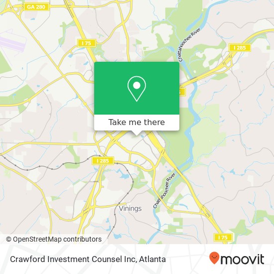 Crawford Investment Counsel Inc map