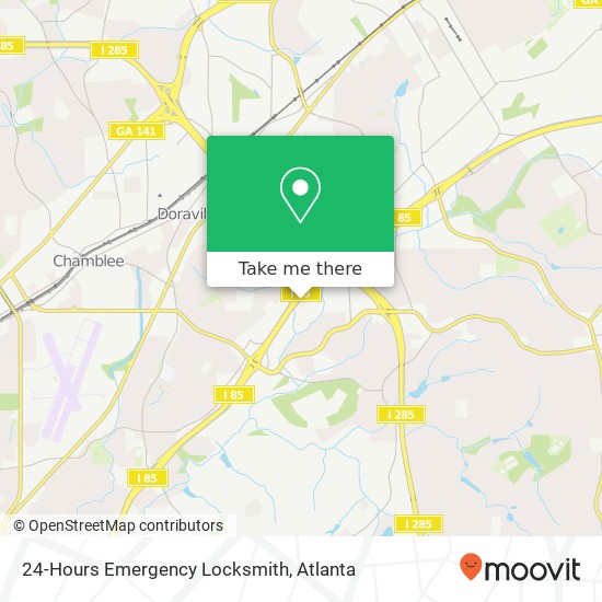 Mapa de 24-Hours Emergency Locksmith
