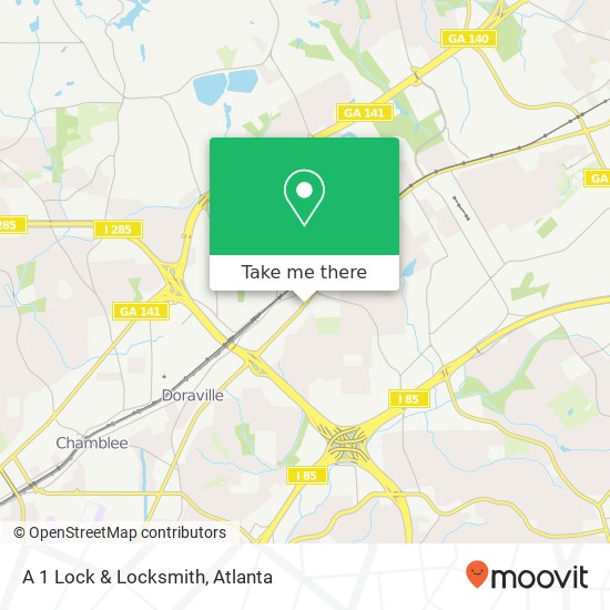 Mapa de A 1 Lock & Locksmith