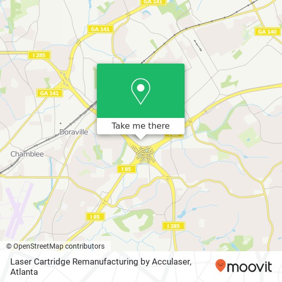 Mapa de Laser Cartridge Remanufacturing by Acculaser