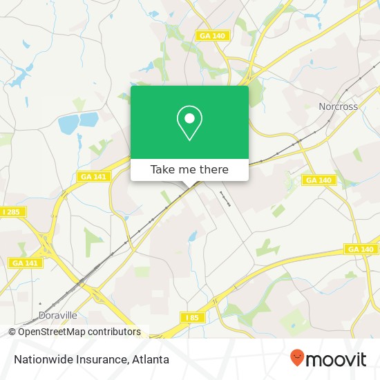 Mapa de Nationwide Insurance