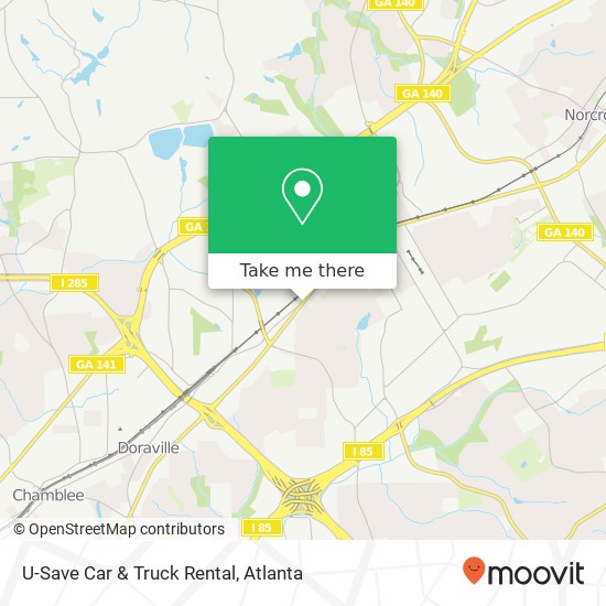 U-Save Car & Truck Rental map