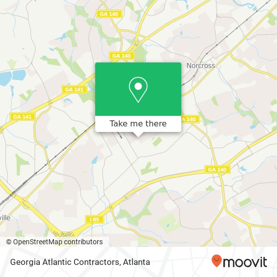 Georgia Atlantic Contractors map