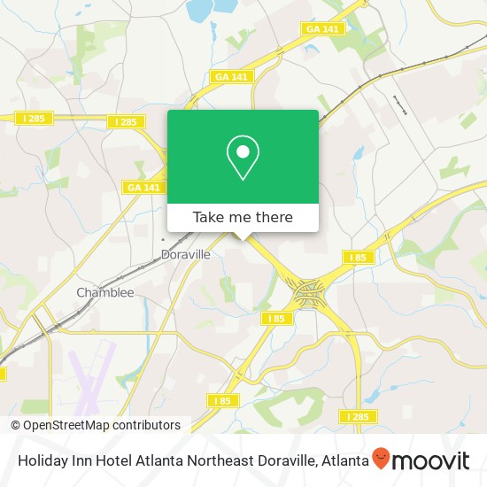 Mapa de Holiday Inn Hotel Atlanta Northeast Doraville