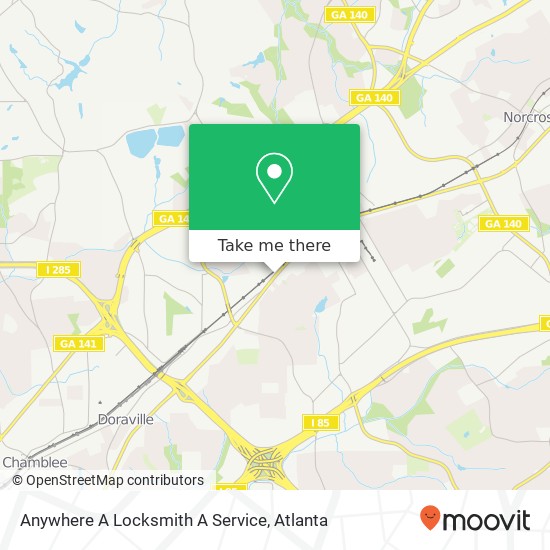 Mapa de Anywhere A Locksmith A Service