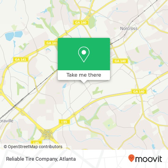 Reliable Tire Company map