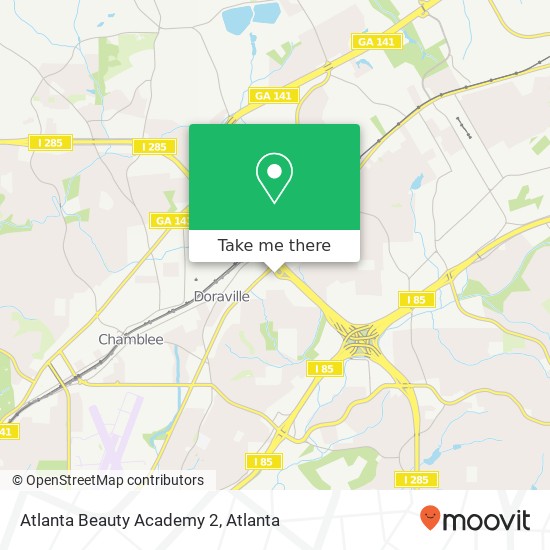 Mapa de Atlanta Beauty Academy 2