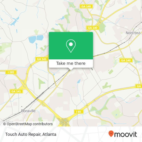 Touch Auto Repair map