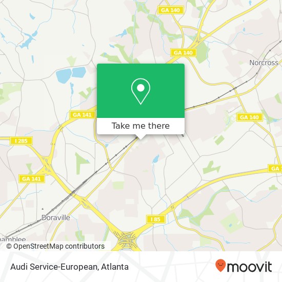 Audi Service-European map