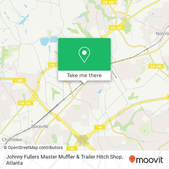 Johnny Fullers Master Muffler & Trailer Hitch Shop map