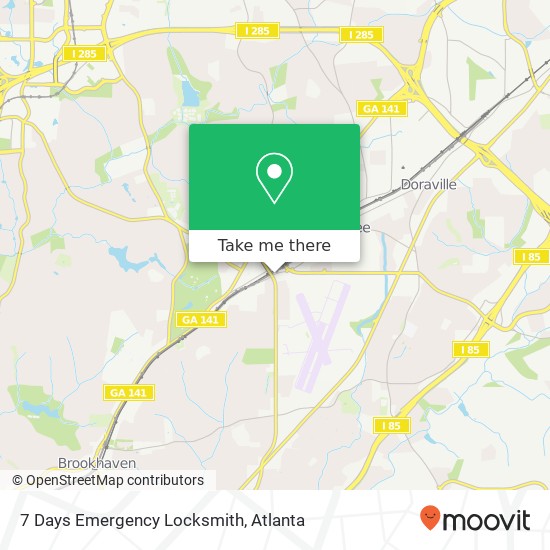 Mapa de 7 Days Emergency Locksmith